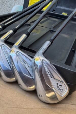 Callaway Elyte Graphite Irons (6–P) – Right Handed, Mamiya Recoil DART 70R