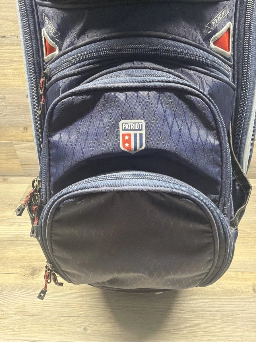 Sun Mountain Golf Cart Bag C130 5-Way USA Flag Red White Blue with Rain Cover! - Image 7