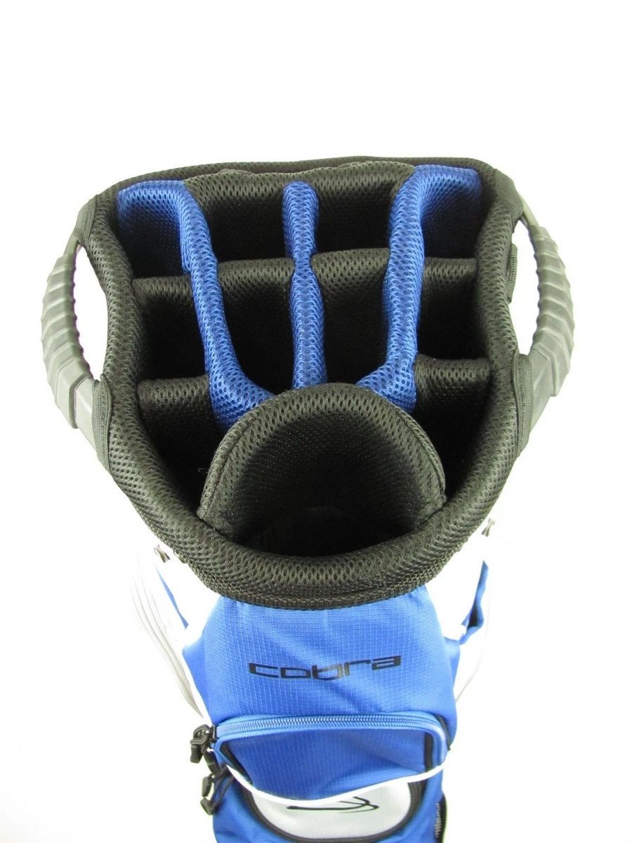 NEW Cobra FlyXL Cart Golf Bag BLUE/WHITE 14 Dividers - Image 3
