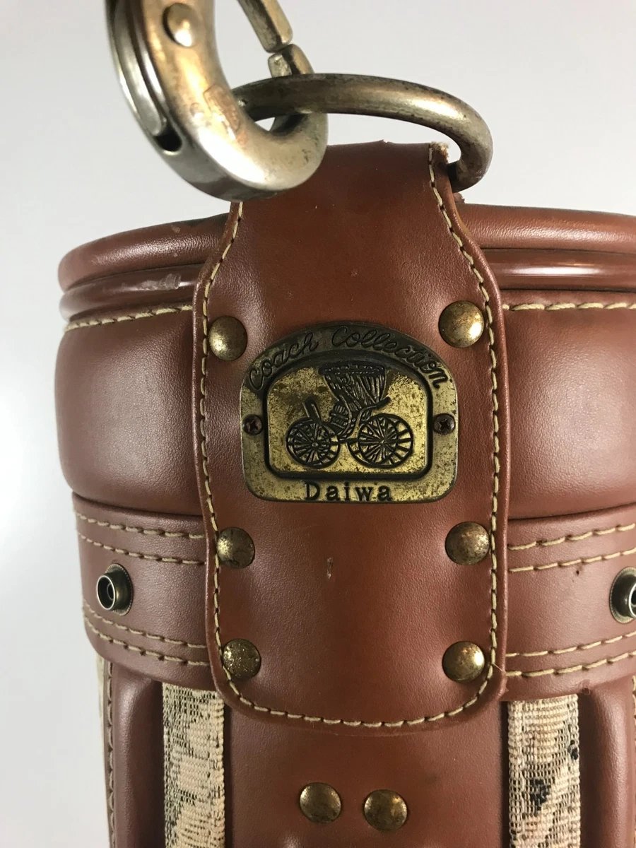 vintage Coach Collection Daiwa Paisley Tapestry Golf Bag Head Covers Rain Cover - Image 13