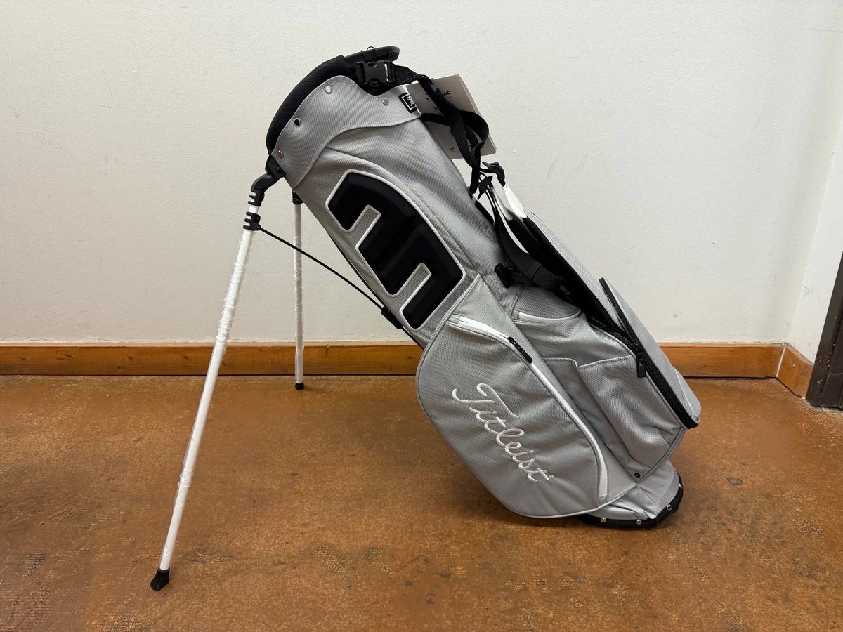 Titleist 2025 Players 4 Granite Stand Bag - Grey / White **MINT** - Image 2