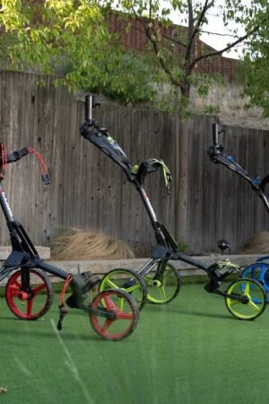 CUBE CART 3 Wheel Push Pull Golf Cart: Smallest Folding Lightweight Compact Cart