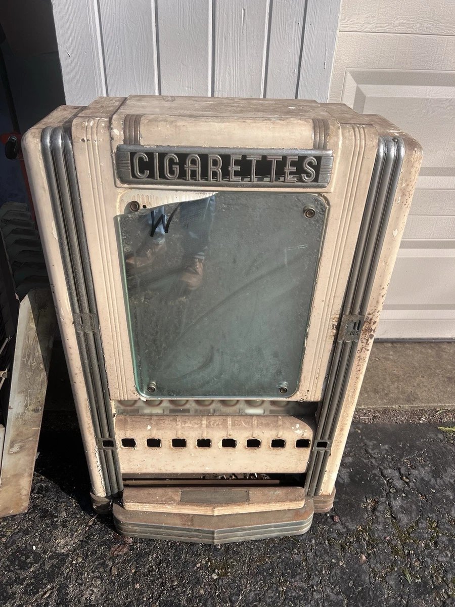 Vtg 1930’s Swag Art Deco Rowe Cigarette Vending Machine Modern Mid Century Parts - Image 8