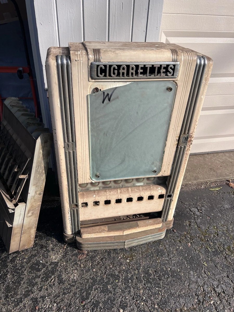 Vtg 1930’s Swag Art Deco Rowe Cigarette Vending Machine Modern Mid Century Parts - Image 13