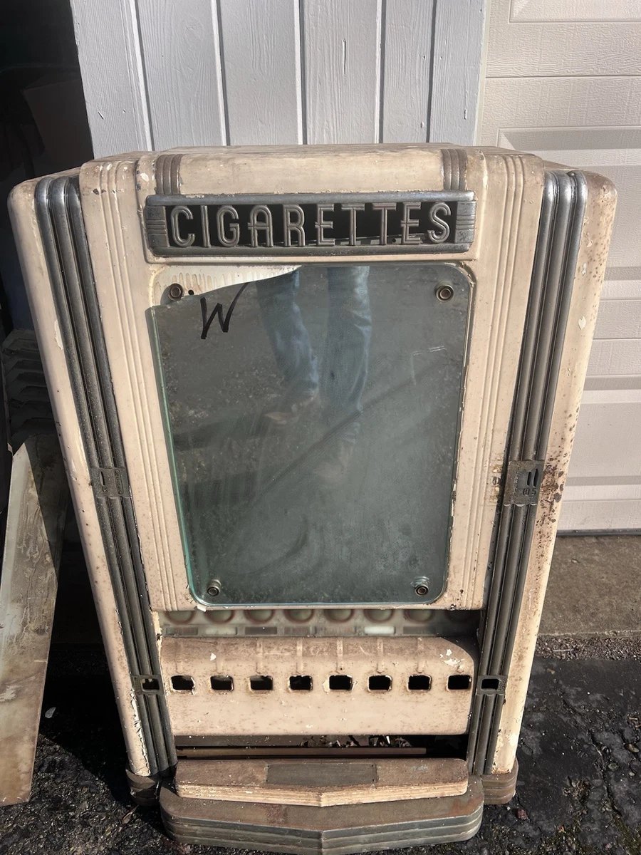 Vtg 1930’s Swag Art Deco Rowe Cigarette Vending Machine Modern Mid Century Parts - Image 10