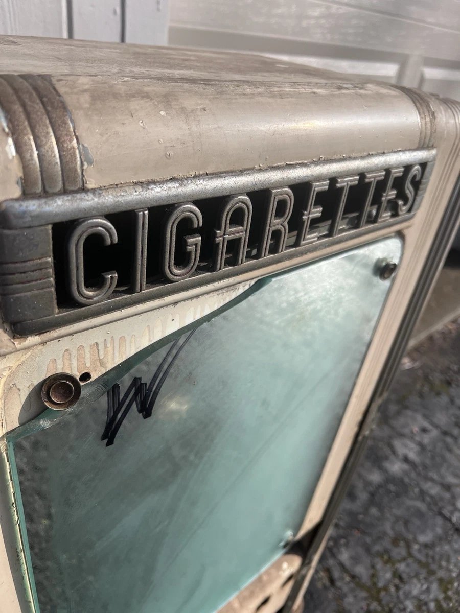 Vtg 1930’s Swag Art Deco Rowe Cigarette Vending Machine Modern Mid Century Parts - Image 11