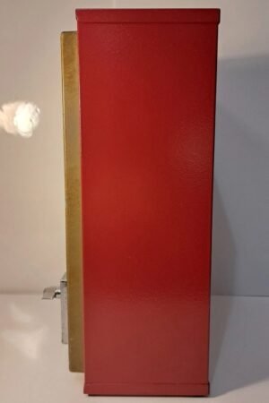 Vintage Rare Metal Body Red Vendorama Coin Op 25¢ Ballpoint Pen Vending Machine.