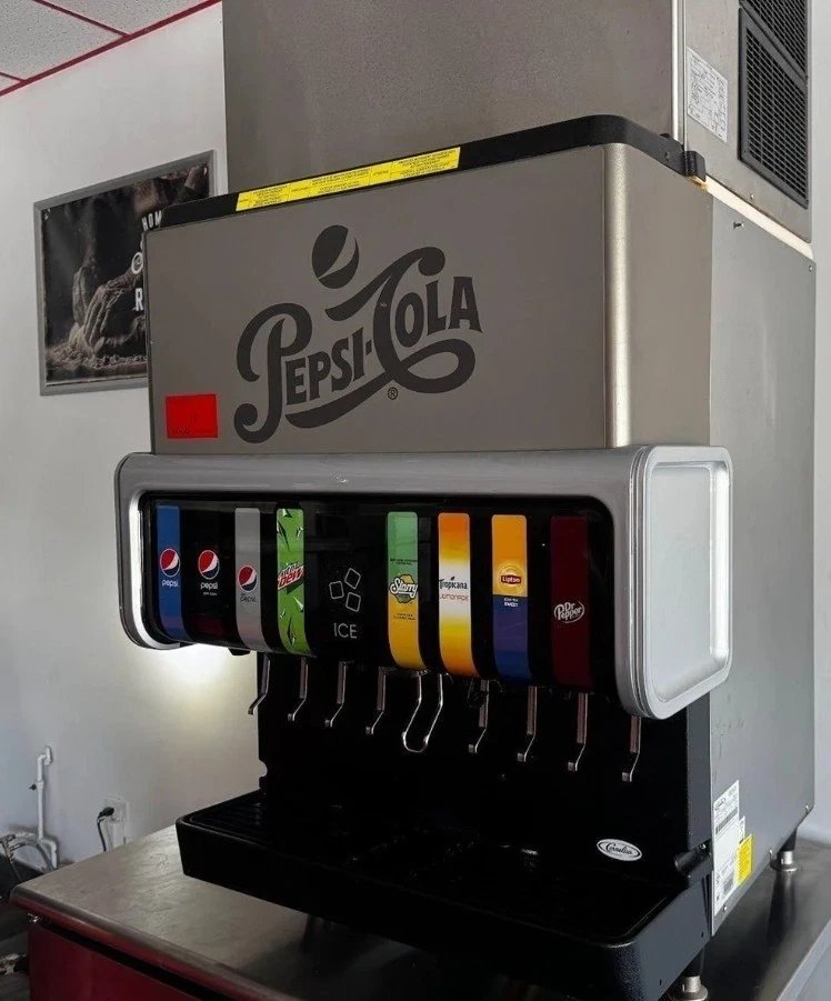 Cornelius IDC255 Fountain Drink Ice Beverage Dispenser, 8 Valves+ Ice Maker used.