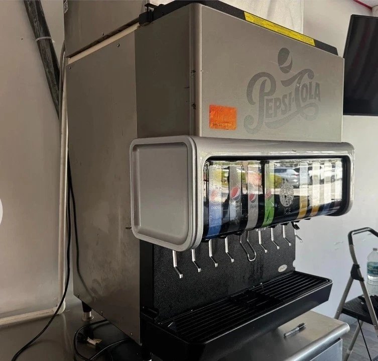 Cornelius IDC255 Fountain Drink Ice Beverage Dispenser, 8 Valves+ Ice Maker used. - Image 2