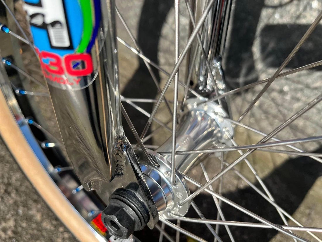 Haro 40th Anniversary Bob Haro Freestyler Lineage Custom Chrome Blue Tribute to a Legend - Image 4