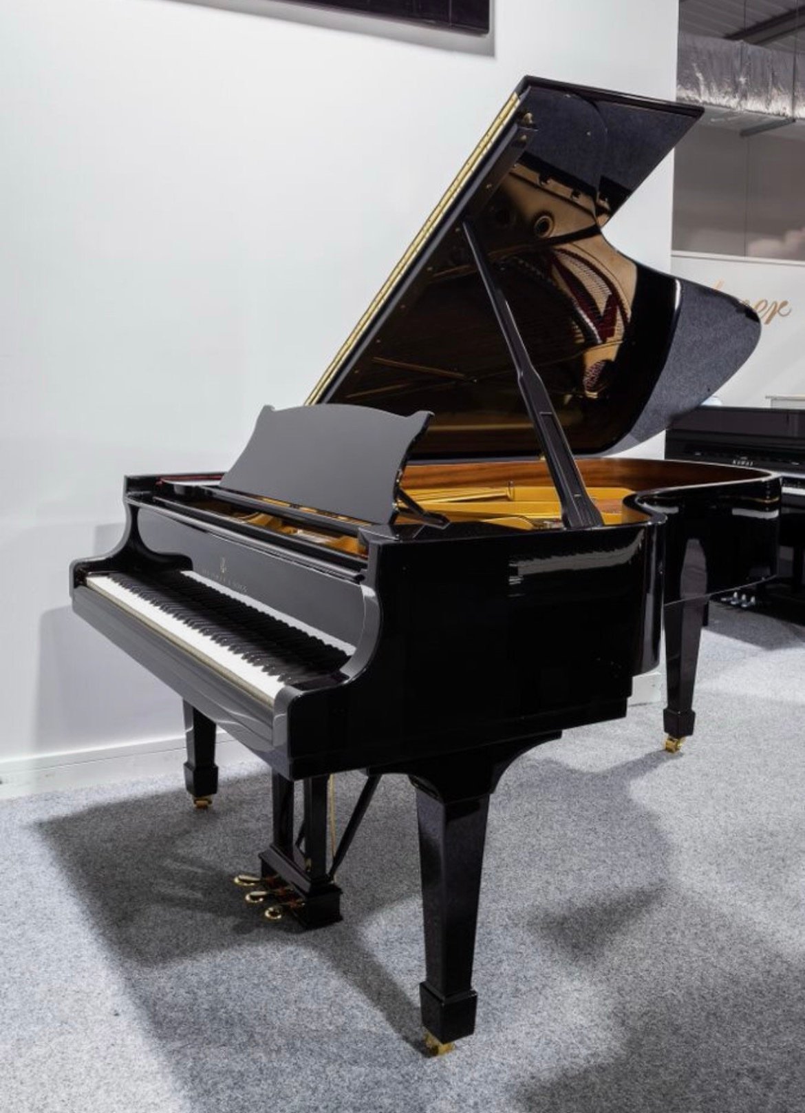 STEINWAY MODEL B GRAND PIANO. AROUND 30 YEARS OLD 5 YEAR GUARANTEE.