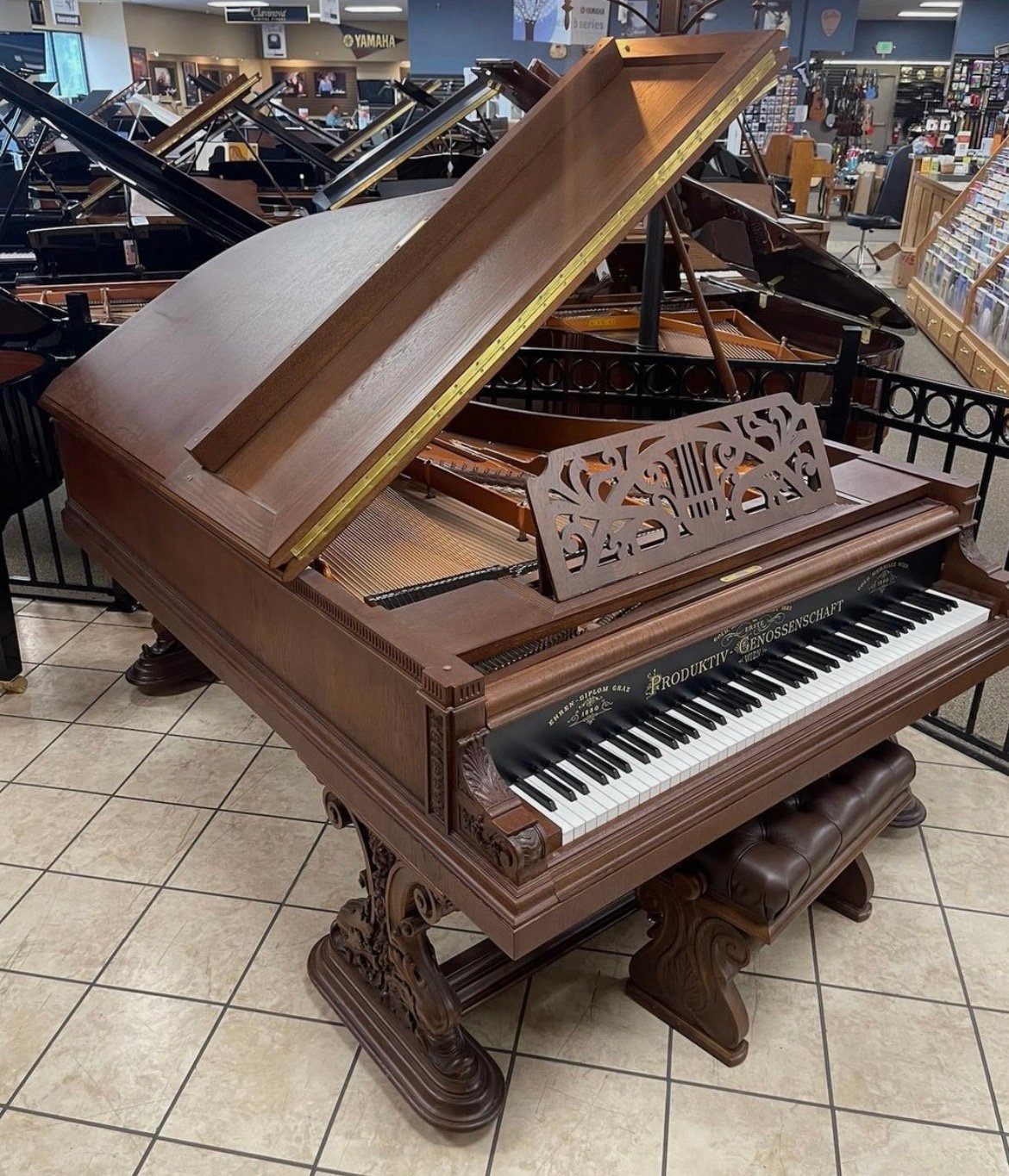 ❗Full Factory Restored❗1880's Genossenschaft Grand, Professional Restored Grand Piano