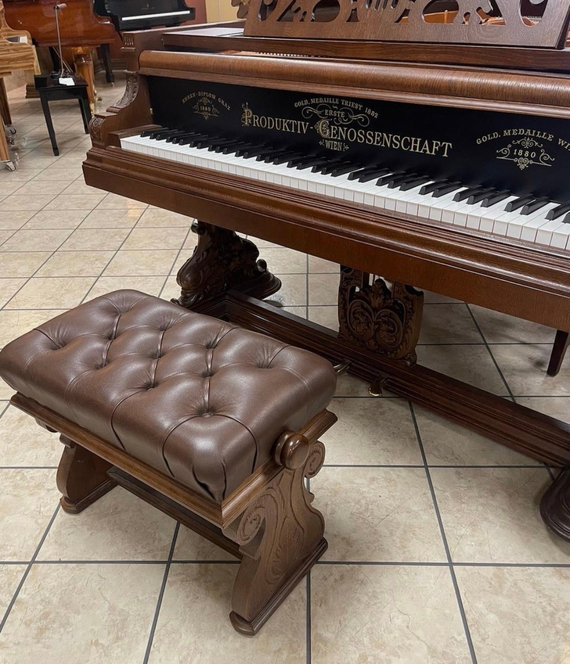 ❗Full Factory Restored❗1880's Genossenschaft Grand, Professional Restored Grand Piano - Image 6
