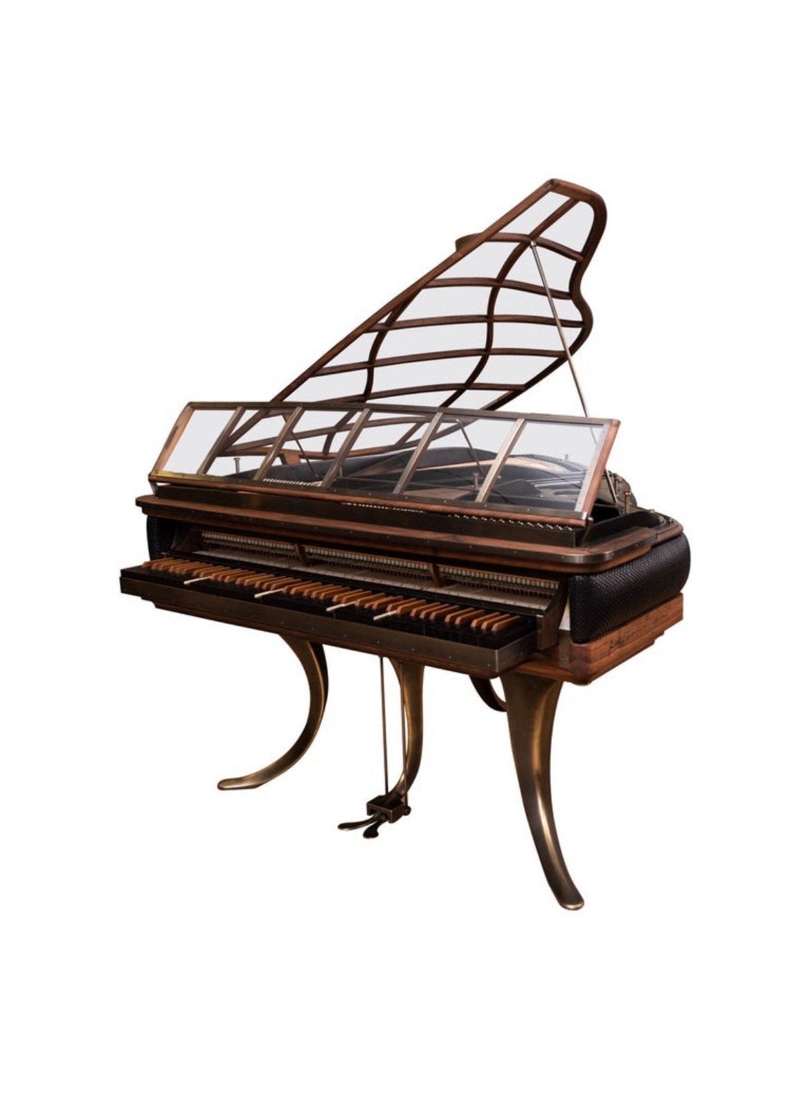 ❗A Keith Jarrett Solo Concert Grand❗Ph Grand Piano PH159 Legacy, Black Woven Leather, Oxidized Brass, Walnut Wood