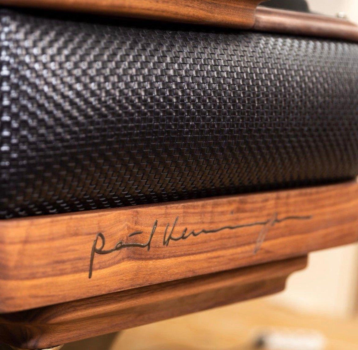 ❗A Keith Jarrett Solo Concert Grand❗Ph Grand Piano PH159 Legacy, Black Woven Leather, Oxidized Brass, Walnut Wood - Image 4