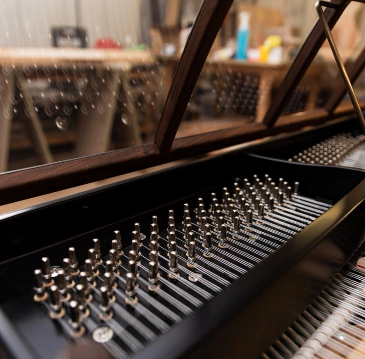 ❗A Keith Jarrett Solo Concert Grand❗Ph Grand Piano PH159 Legacy, Black Woven Leather, Oxidized Brass, Walnut Wood - Image 8