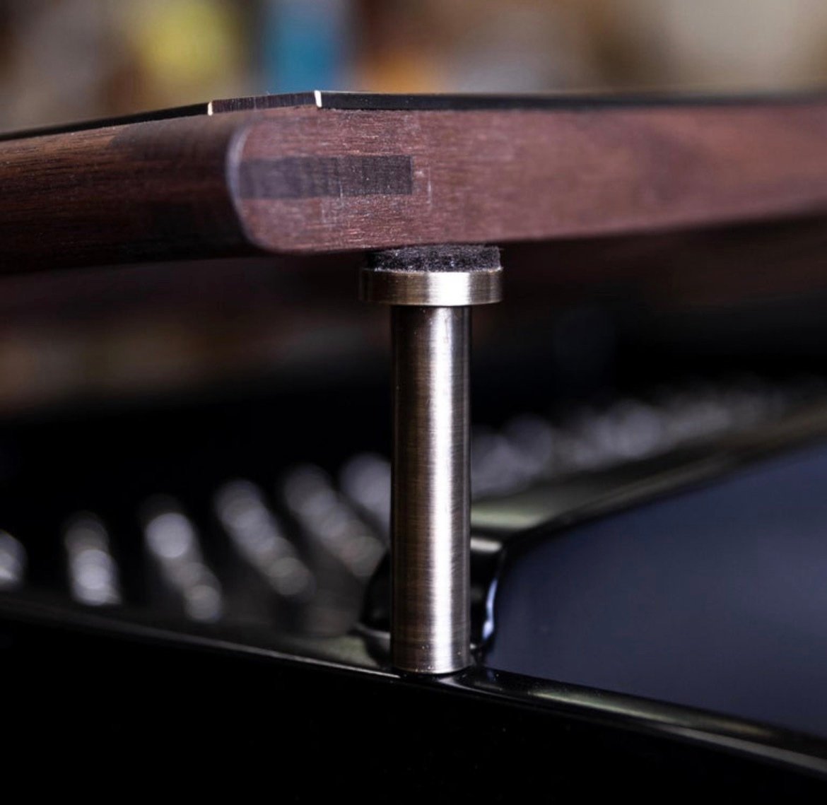 ❗A Keith Jarrett Solo Concert Grand❗Ph Grand Piano PH159 Legacy, Black Woven Leather, Oxidized Brass, Walnut Wood - Image 6