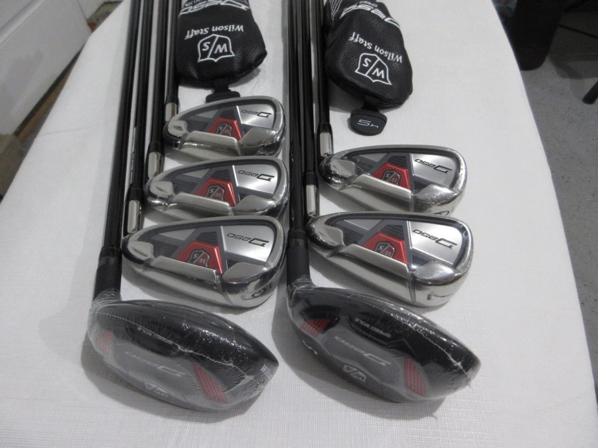 Wilson Staff D250 Hybrid Iron Set - 4H, 5H, 6-PW- ProForce Senior Graphite - NEW