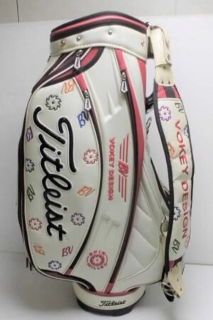 Titleist Vokey Design Limited BV Custom Leather Golf Staff Bag JP White Used