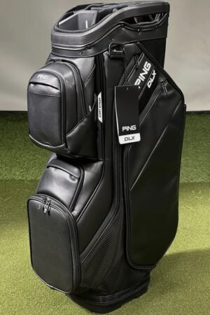 PING 2026 DLX Premium 15-Way Cart Golf Bag Color: Black NEW