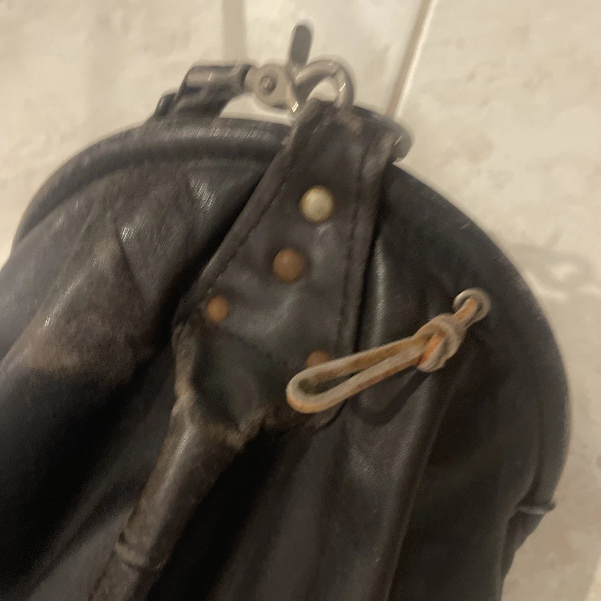 Vintage All Leather Peter Jacobsen Bag Black MacKenzie - Image 6