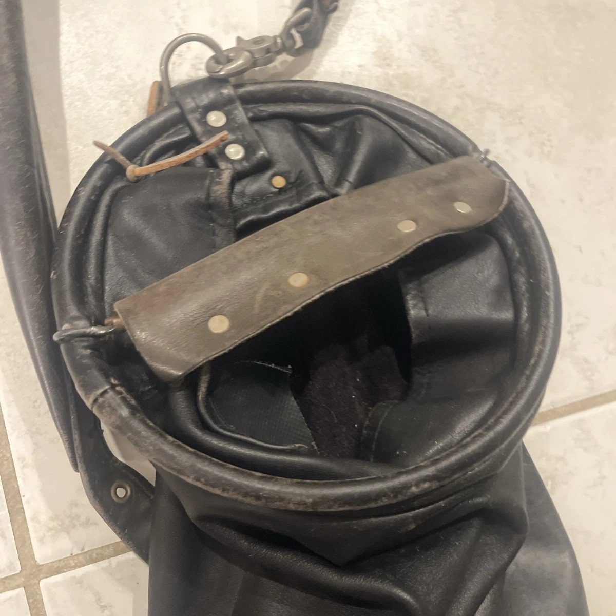 Vintage All Leather Peter Jacobsen Bag Black MacKenzie - Image 3