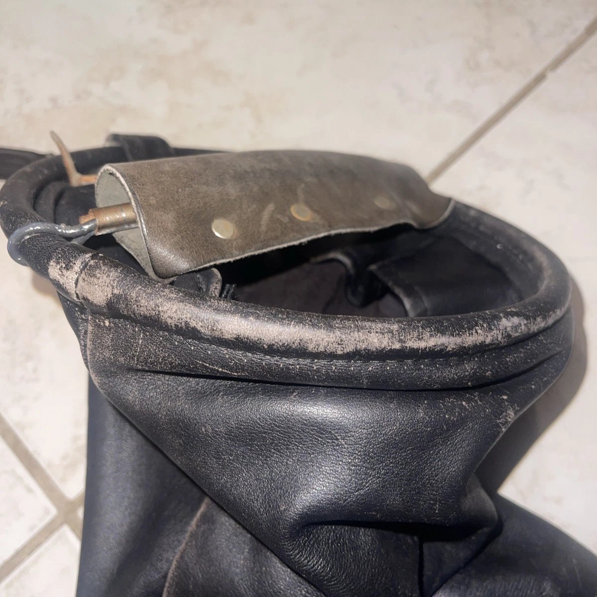 Vintage All Leather Peter Jacobsen Bag Black MacKenzie - Image 9