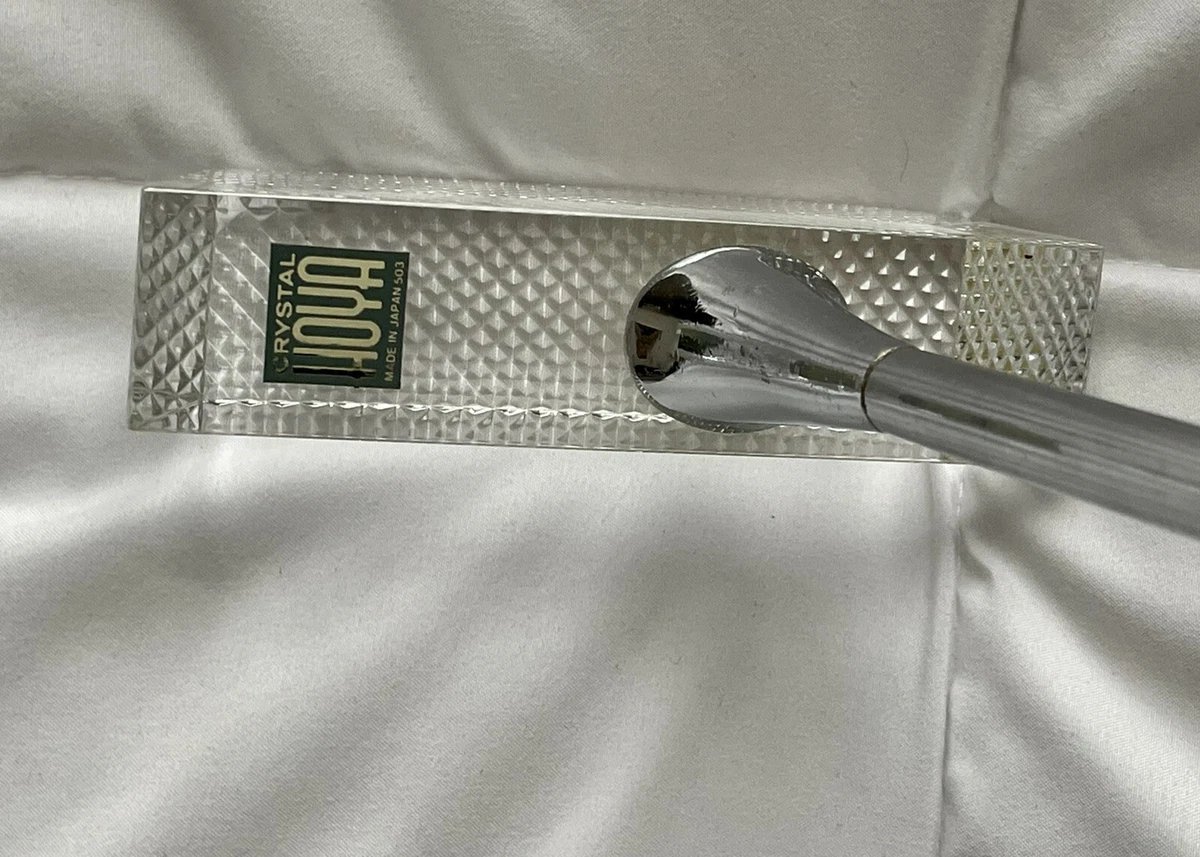 EXTREMELY RARE ~ HOYA CRYSTAL PUTTER GOLF CLUB & Cover ~ HIGHLY COLLECTABLE