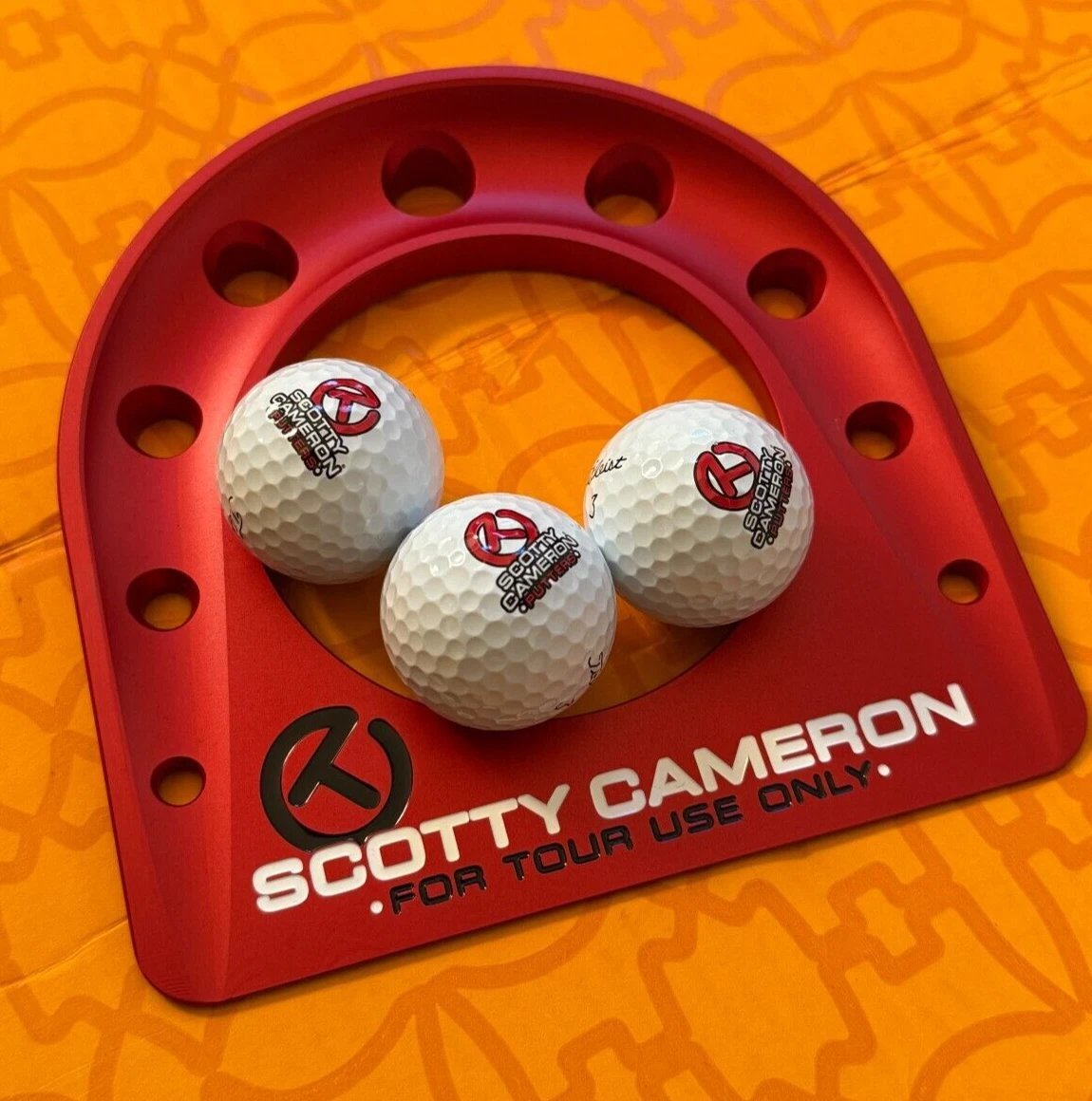 Scotty Cameron Gallery Titleist Circle T TOUR ONLY RED PUTTING CUP 3 CT Balls - Image 5